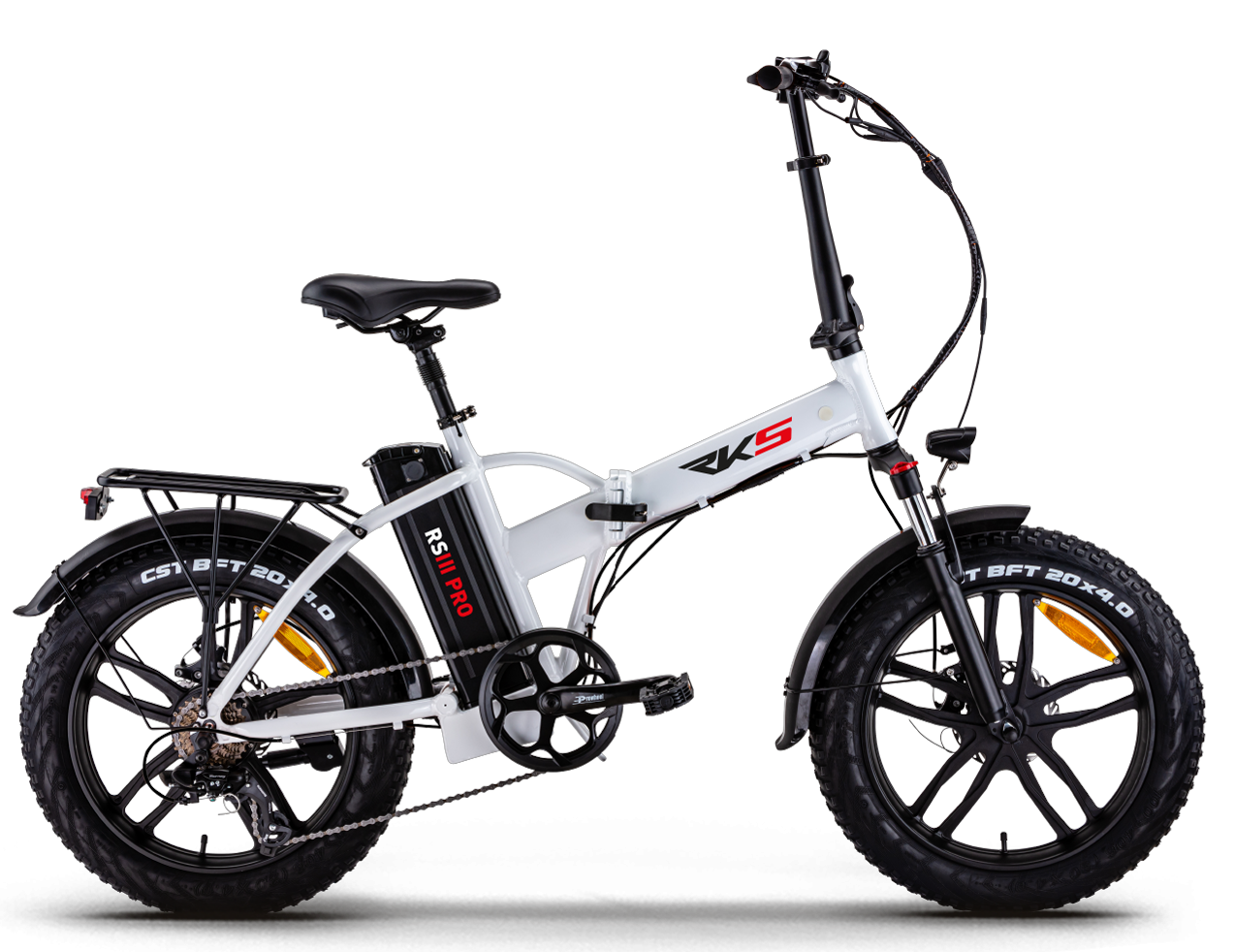 RKS RS3 Pro Katlanabilir Elektrikli Bisiklet Beyaz