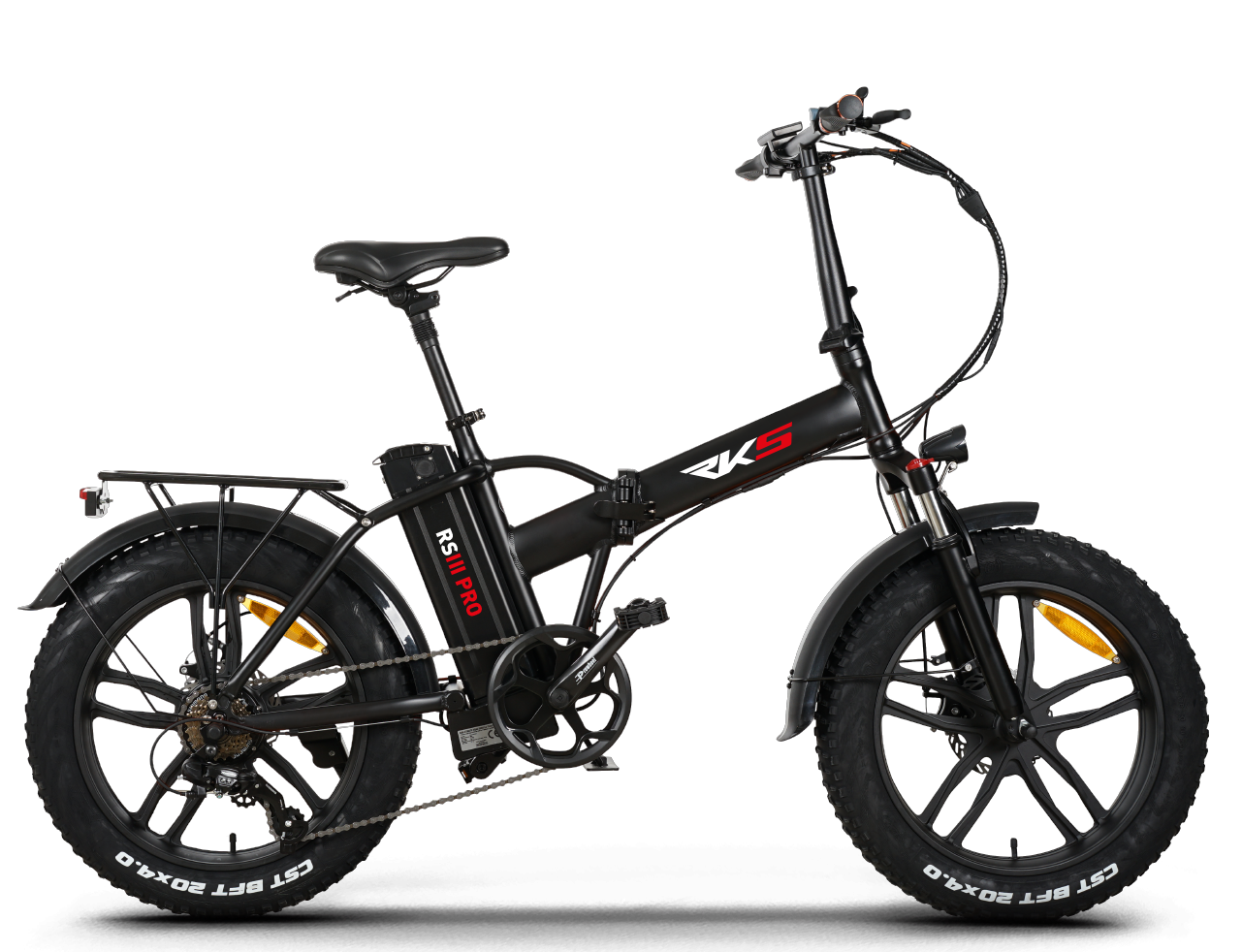 RKS RS3 Pro Katlanabilir Elektrikli Bisiklet Siyah
